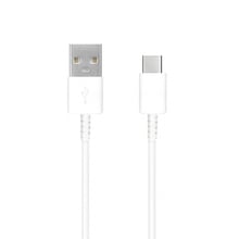 Samsung - Кабел за данни EP-DG970BWE (GP-TOU021RFAWW) - USB към Type-C, бързо зареждане 3A, 25W, 1,5 м - бял (Опаковка на едро)