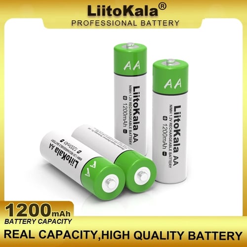 Liitokala 1.2V AA 1200mAh Ni-MH Акумулаторна батерия презареждаеми AA батерии