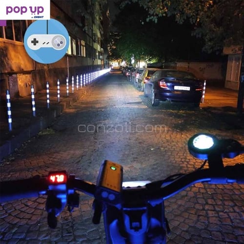 Мощен LED прожектор - фенер за колело или електрически скутер
