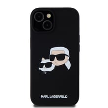 iPhone 15 / iPhone 14 / iPhone 13 - Калъф Karl Lagerfeld Silicone MagSafe (KLHMP15SSKKCHPPLK) - Karl&Choupette