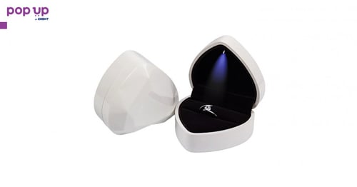 Кутия за Сватбен / Годежен пръстен - White