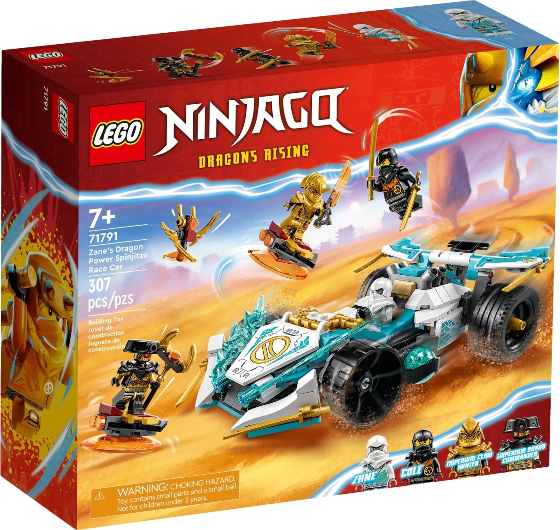 LEGO® NINJAGO™ 71791 - Състезателната кола Спинджицу на Драконовата сила на Зейн