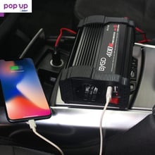 Инвертор преобразувател400W12V към AC 220V 230V Dual USB 3.1A, Адаптер за бързо зарядно за кола