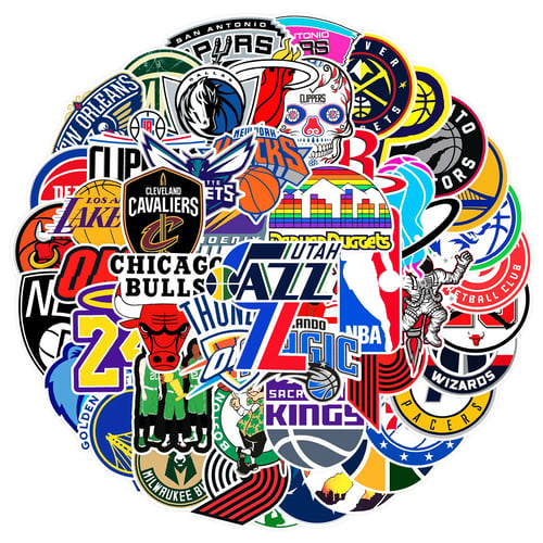 Стикери за декорация 50х - NBA/Баскетбол/НБА/Lakers/Celtics/Bulls/Heat
