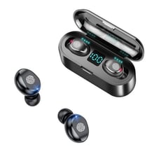 Безжични слушалки F9 TWS Earbuds, Bluetooth 5.0, 3D звук, HiFi HD стерео, Powerbank