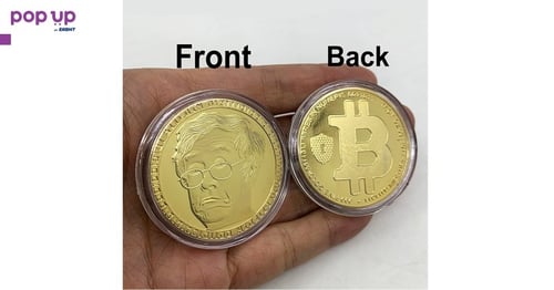 Биткойн монета Сатоши Накамото - Bitcoin Satoshi Nakamoto ( BTC ) - Gold