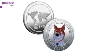 Шиба Ину монета / Shiba Inu: The Dogecoin Killer coin ( SHIB ) - Silver