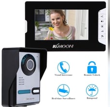 Видео звънец с голям 7’’Color TFT LCD екран KKMOON Video Doorbell