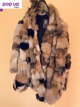 Кожено палто от естествен косъм произведено в България
