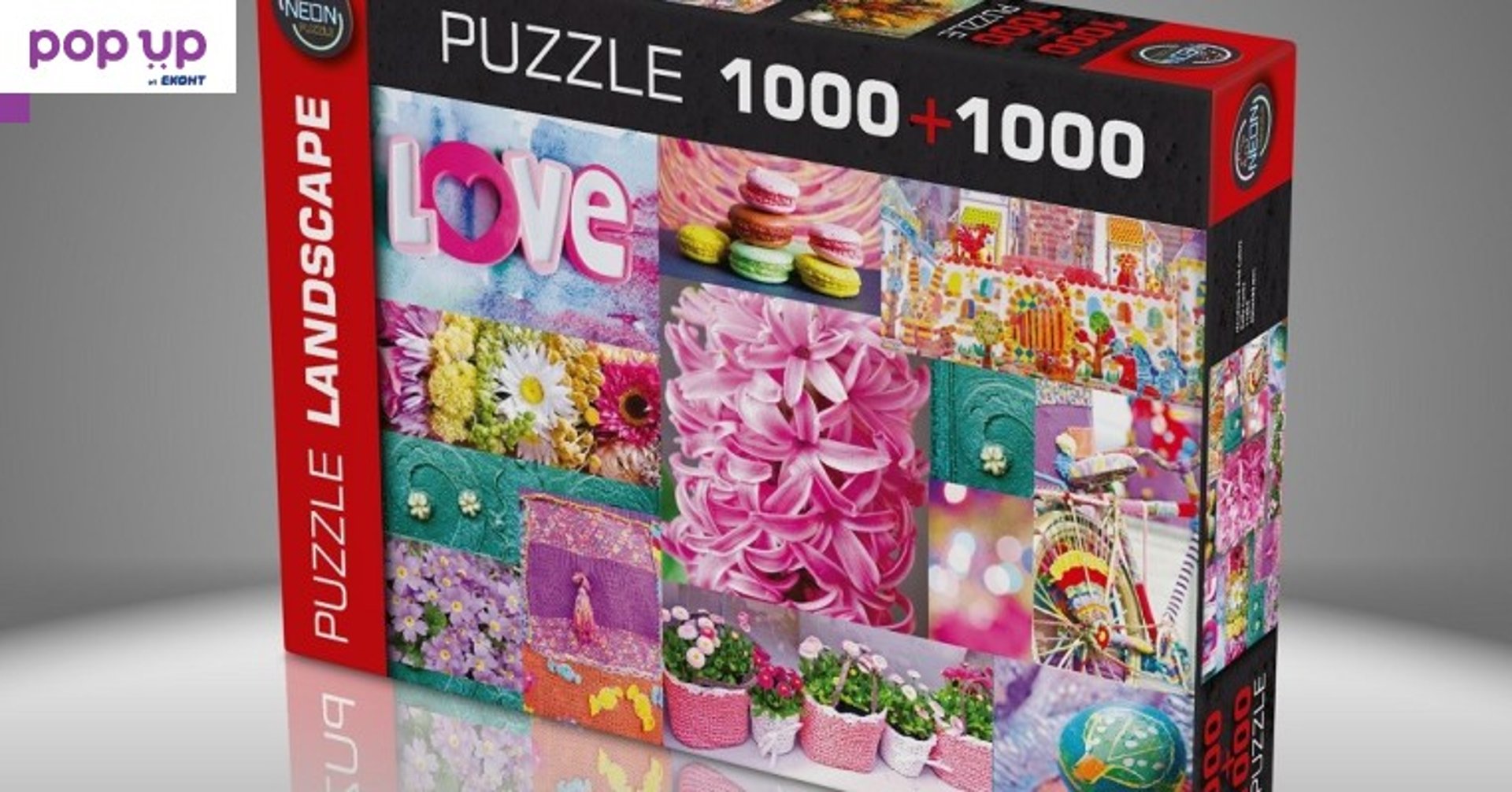 Двоен луксоен пъзел от Neon puzzle 1000+ 1000 части