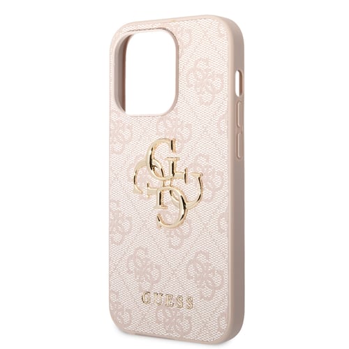 iPhone 15 Pro - Калъф Guess Hardcase 4G Big Metal Logo (GUHCP15L4GMGPI) - Розов