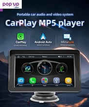 Безжичен Carplay Монитор 7-инча радио Универсално за кола Android Auto сензорен екран