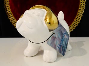 Порцеланова фигура Куче,Нидерландия,злато.