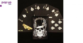 Карти за игра с черепи - Silver