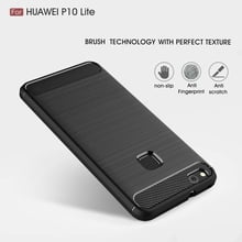 Techsuit - Carbon Silicone - Huawei P10 Lite - Черен