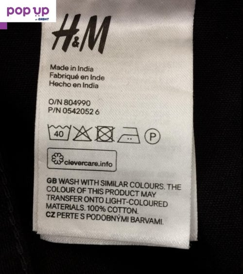 H&M Дамски памучни дънки с висока талия