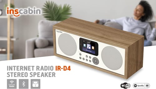 Интернет радио Inscabin D4 с Bluetooth, Spotify Connect, DAB