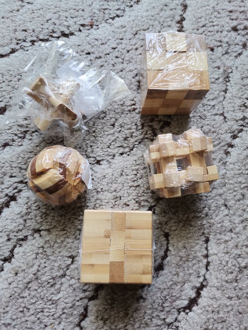Колекция от 13 Дървени 3D пъзела