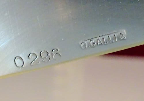 Посребрена лопатка за трохи O.Gallia.