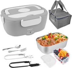 Кутия за храна със затопляне,ErayLife Electric Lunch Box 65 W 1.5 L , 12 V-24 V,Нова
