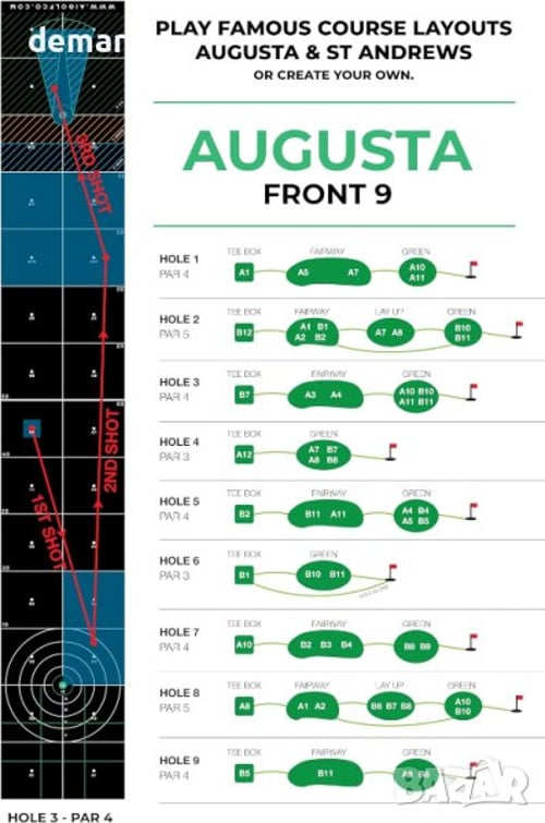 AI Golf Високотехнологична подложка за практикуване на голф 4,2 м