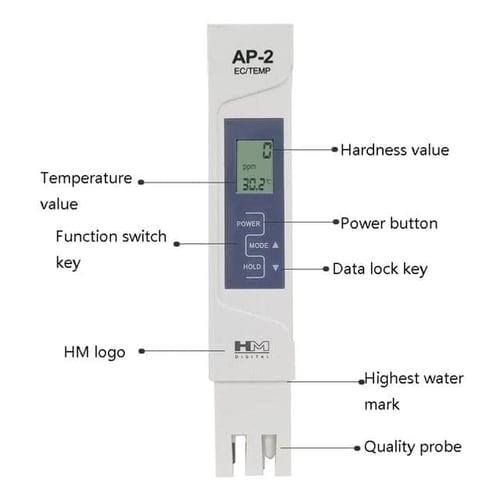 TDS/EC измервателни уреди за вода от AquaPro AP-2
