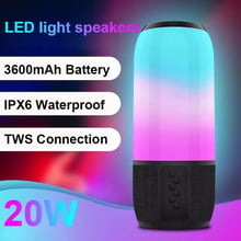 Уникална Bluetooth Безжична LED Колона Колонка Pulse 3 тонколона