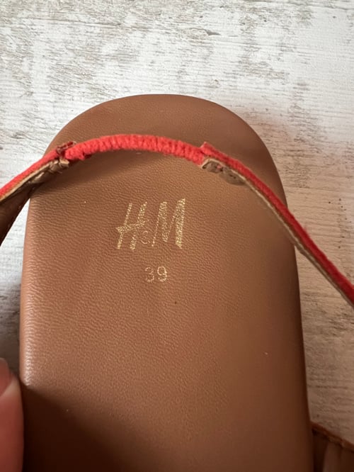 H&M Оранжеви сандали 39 размер 🧡