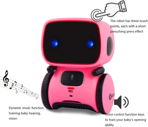 Смарт играчка робот Contixo R1 Mini Pink
