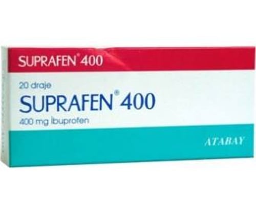 Супрафен / SUPRAFEN 400 MG 20 бр / Ибупрофен