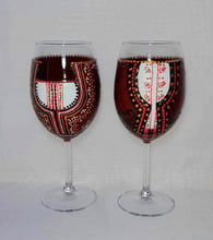 Двойка чаши за вино – Добруджанска народна носия