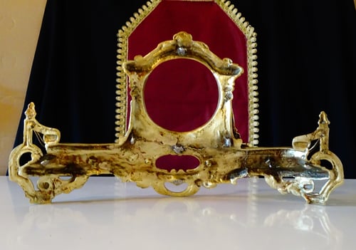 Барокова рамка от бронз за огледало,часовник,мебели,камина.