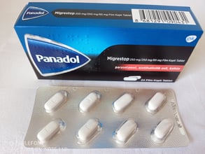 Panadol Migrestop 250 mg. - 24 таблетки при главоболие, мигрена, болки