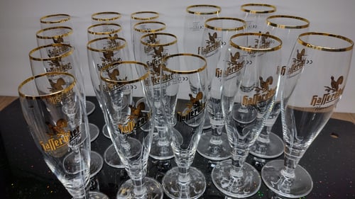 Комплект кристални чаши за бира Ritzenhoff, Hasseröder. Нови в оригинални опаковки