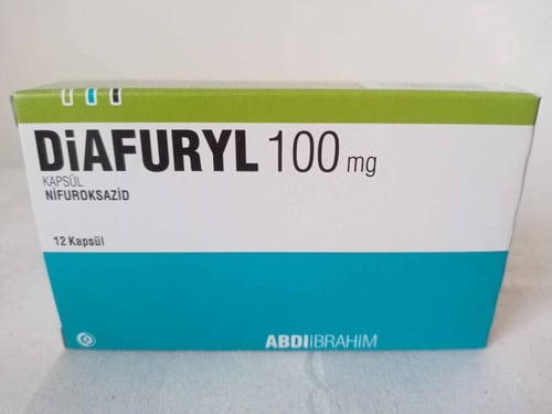 DIAFURYL 100 mg. 12 капсули - чревен антисептик