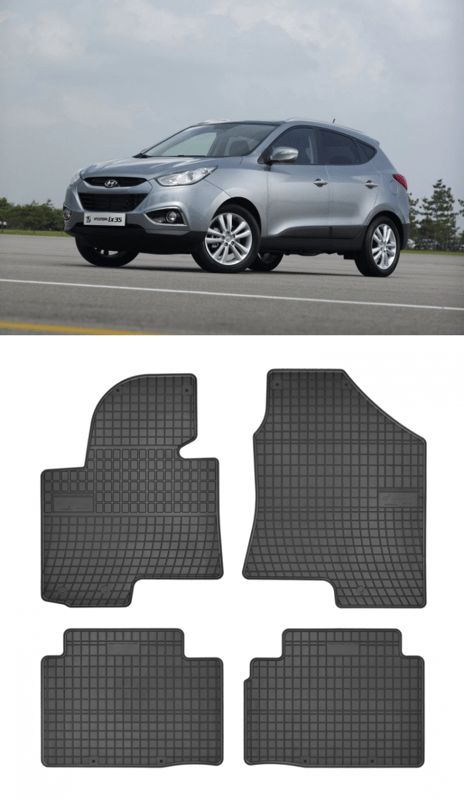 Гумени стелки Frogum съвместими с Kia Sportage III - (10-15)  Hyundai IX35 - (09-15)  Hyundai Tucson II