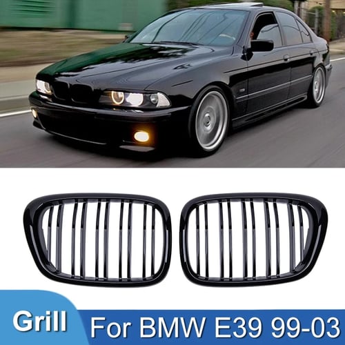 Бъбреци двойни решетка BMW E39 Е39 гланц черен двойни бъбреци