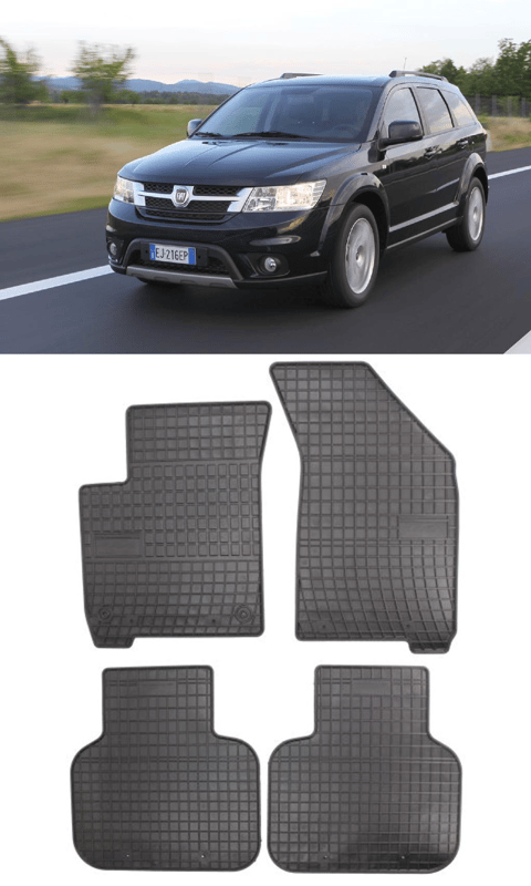 Гумени стелки Frogum съвместими с Fiat Freemont 2011-2015 Dodge Journey - 2008+