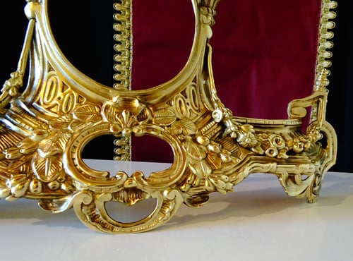 Барокова рамка от бронз за огледало,часовник,мебели,камина.