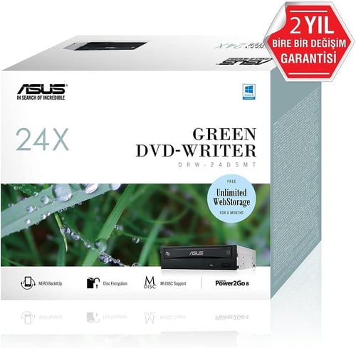 DVD записвачка ASUS DRW-24D5MT, 24x, SATA