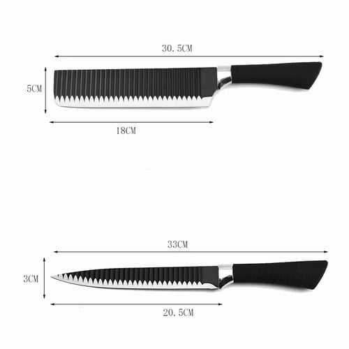 Комплект кухненски ножове 6 бр. от неръждаема стомана.