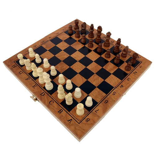 Шах и табла дървен 40см