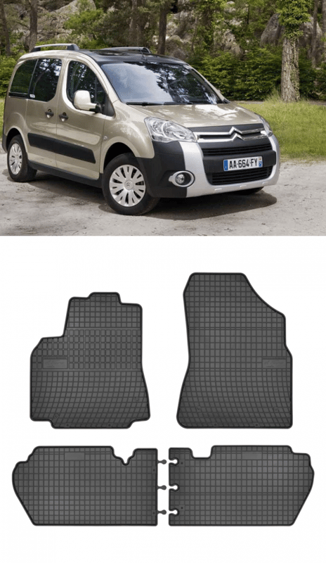 Гумени стелки Frogum за Peugeot Partner 08-18 Citroen Berlingo 08-18