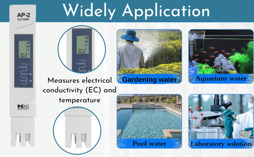 TDS/EC измервателни уреди за вода от AquaPro AP-2