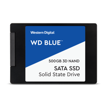 SSD 500GB, Western Digital Blue SA510, SATA 6Gb/s, 2.5"(6.35 cm), скорост на четене 560MB/s,