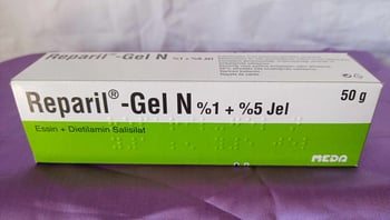 Reparil gel /Репарил Гел-Н 50 гр. при навяхвания, натъртвания, контузии, хематоми и др.