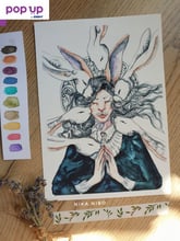 Факсимиле на илюстрация "Lady Rabbit " от Nika.Nibo