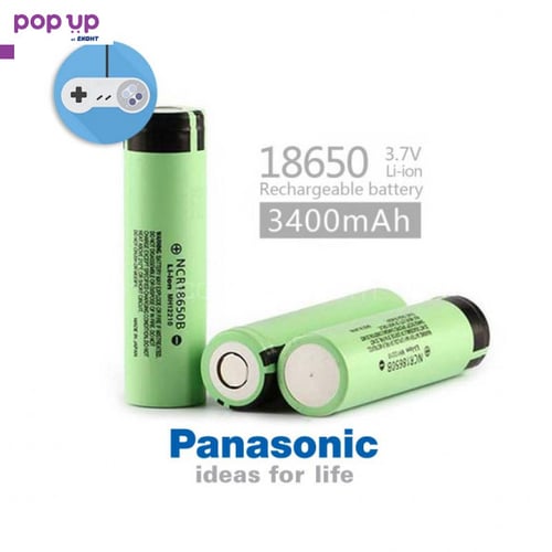 Батерия Panasonic NCR18650B, 3.7V, 3400mAh, Li-ion