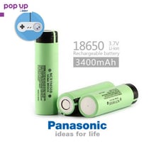 Батерия Panasonic NCR18650B, 3.7V, 3400mAh, Li-ion