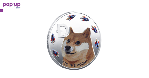 Dogecoin to the moon ( DOGE ) - Silver